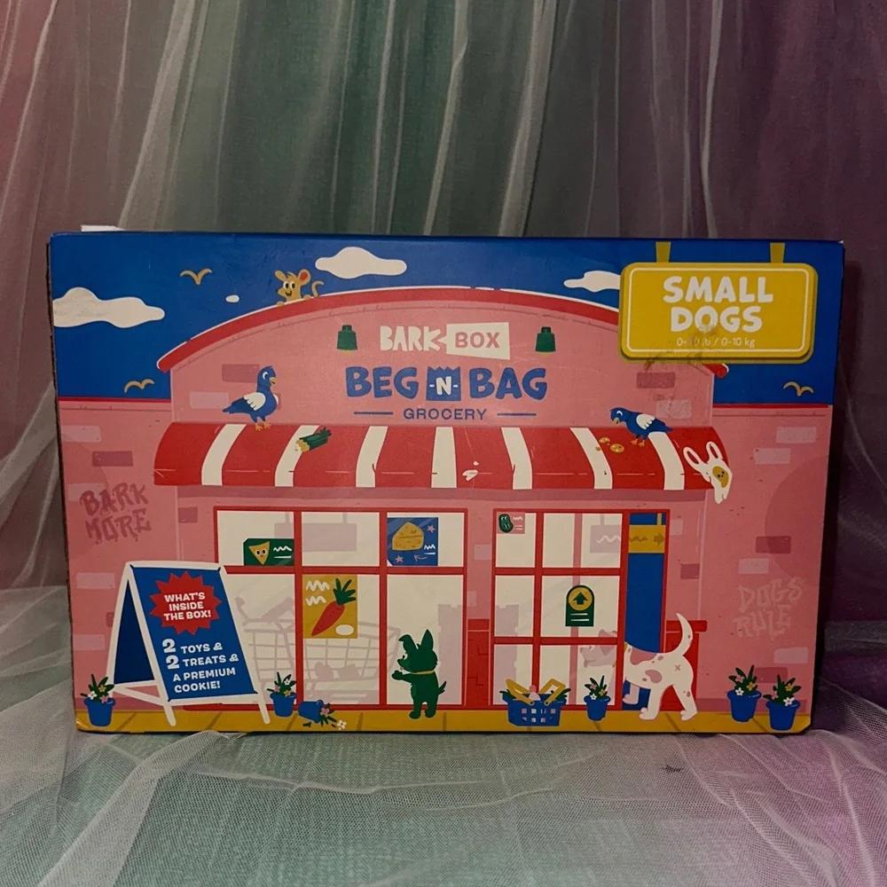 Bark Beg-N-Bag Grocery Play Set – Pink & Blue